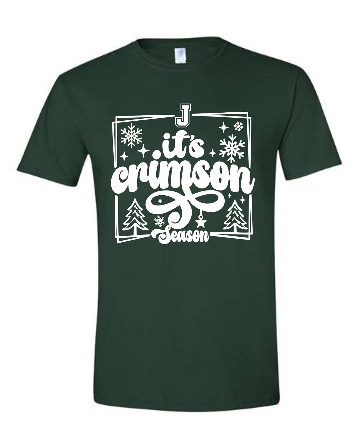 CRIMSON CORNER-64000 GILDAN  FOREST GREEN SOFT STYLE-T