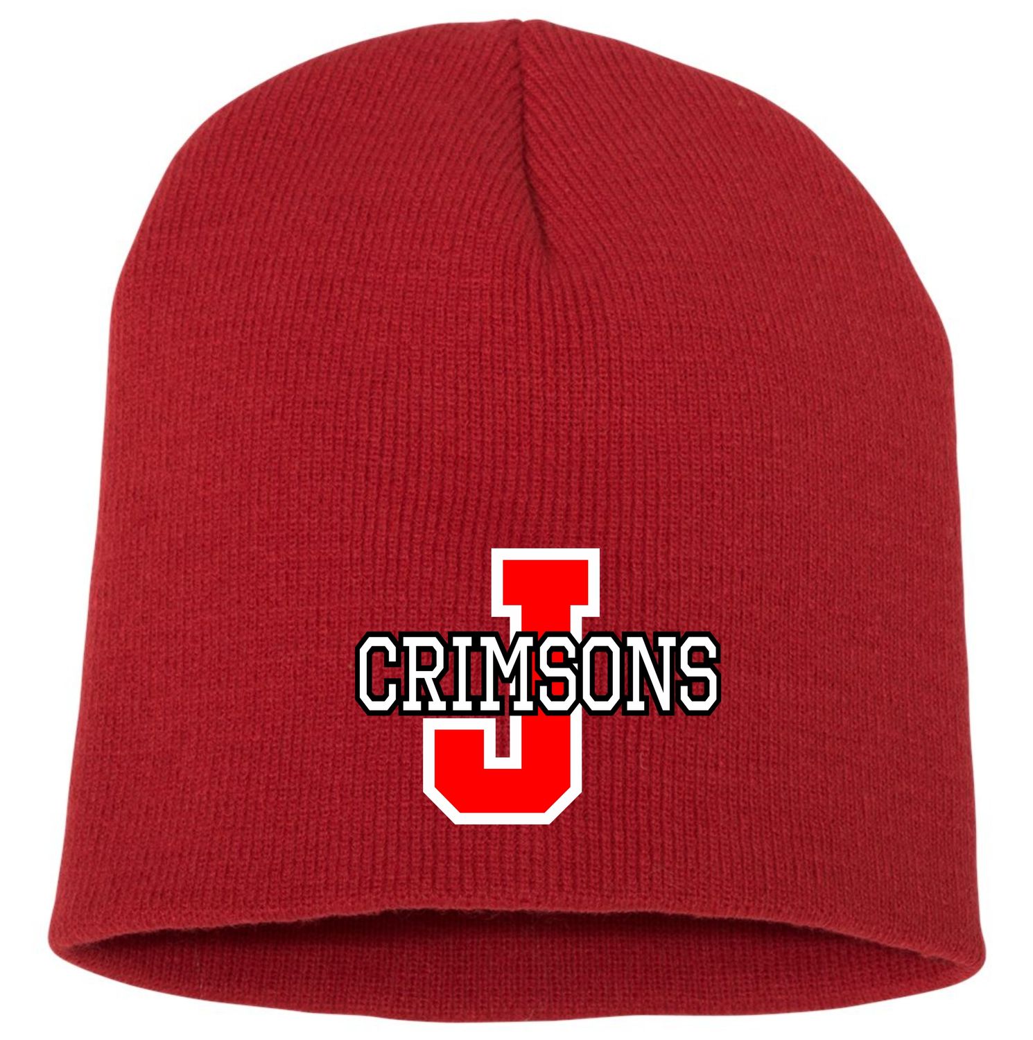 CRIMSON CORNER-SP08 SPORTSMAN RED 8&quot; BEANIE