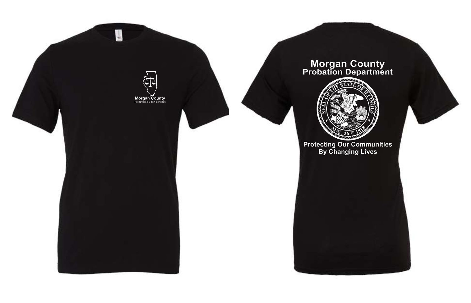 MORGAN COUNTY PROBATION-3001 BELLA-CANVAS BLACK  SOFT STYLE T-SHIRT