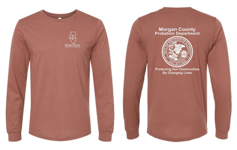 MORGAN COUNTY PROBATION-3501 BELLA-CANVAS CHESTNUT SOFT STYLE LONG SLEEVE-T