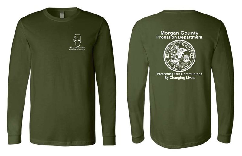 MORGAN COUNTY PROBATION-3501 BELLA-CANVAS OLIVE SOFT STYLE LONG SLEEVE-T