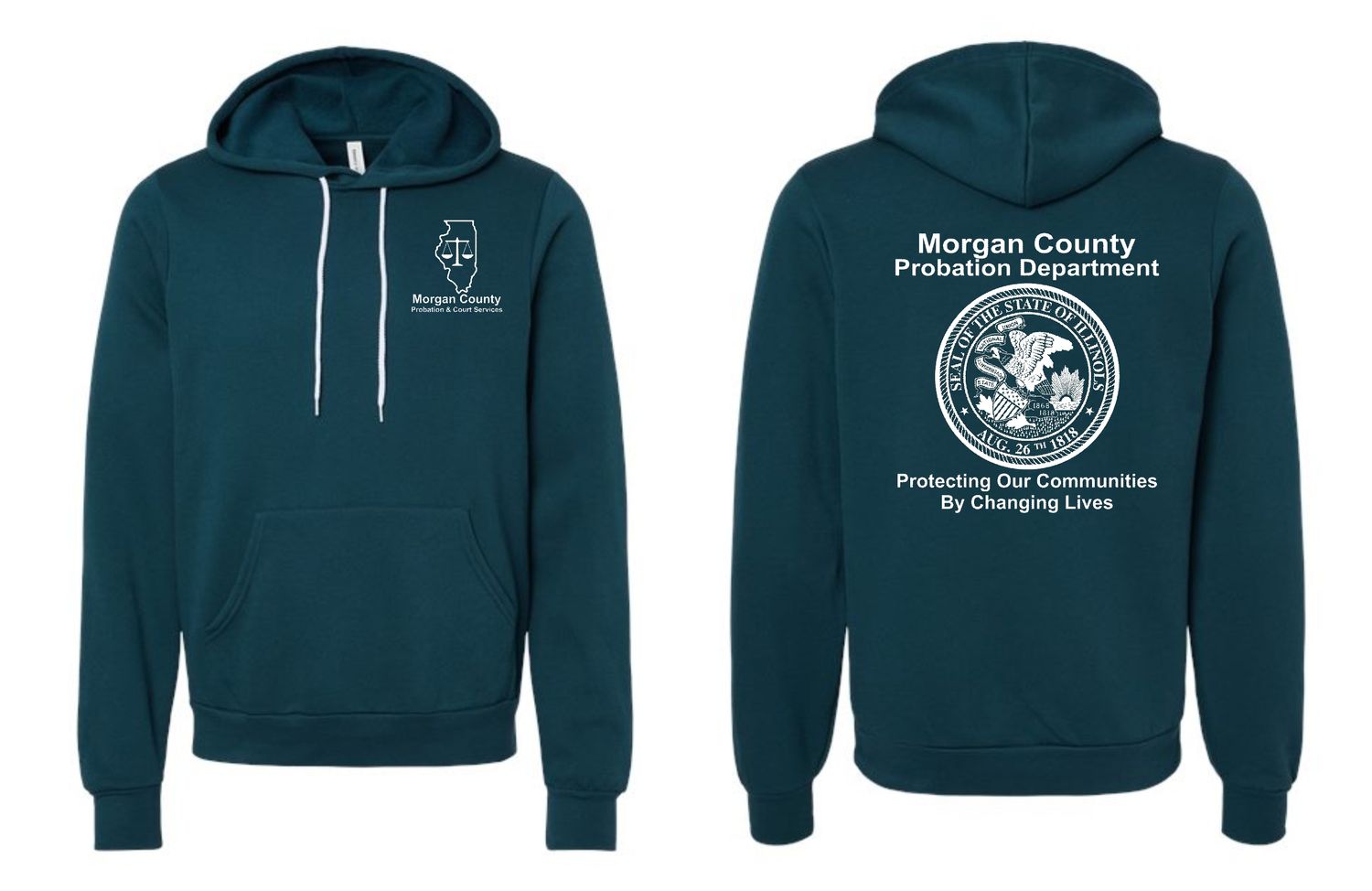 MORGAN COUNTY PROBATION-3719 BELLA-CANVAS ATLANTIC SPONGE FLEECE PULLOVER HOODIE