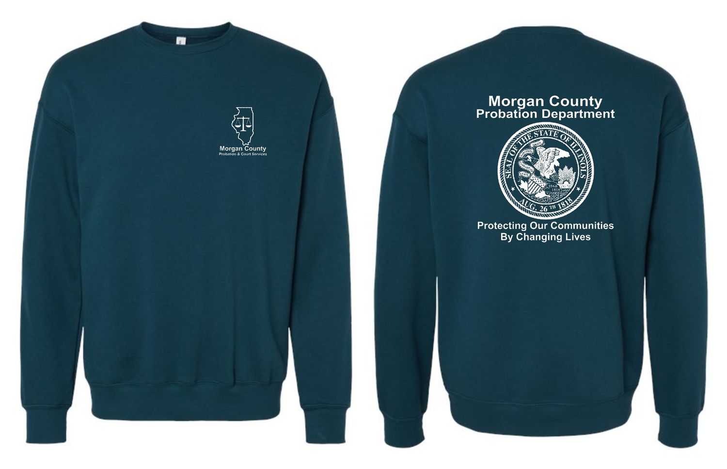 MORGAN COUNTY PROBATION-3945 BELLA-CANVAS ATLANTIC SPONGE FLEECE CREWNECK SWEATSHIRT