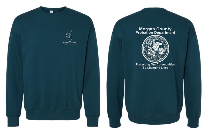 MORGAN COUNTY PROBATION-3945 BELLA-CANVAS ATLANTIC SPONGE FLEECE CREWNECK SWEATSHIRT