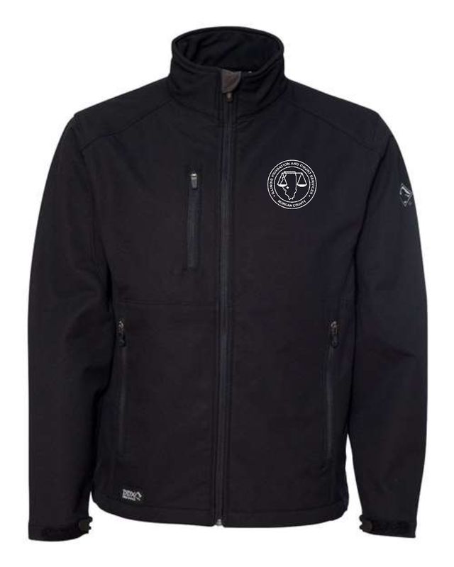 MORGAN COUNTY PROBATION-5365 DRI DUCK BLACK WATERPROOF SOFT SHELL JACKET (EMBROIDERED)