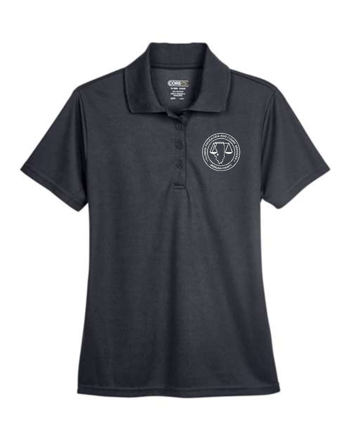 MORGAN COUNTY PROBATION-78181 Women&#39;s Origin Performance Piqué CARBON Polo (EMBROIDERED)