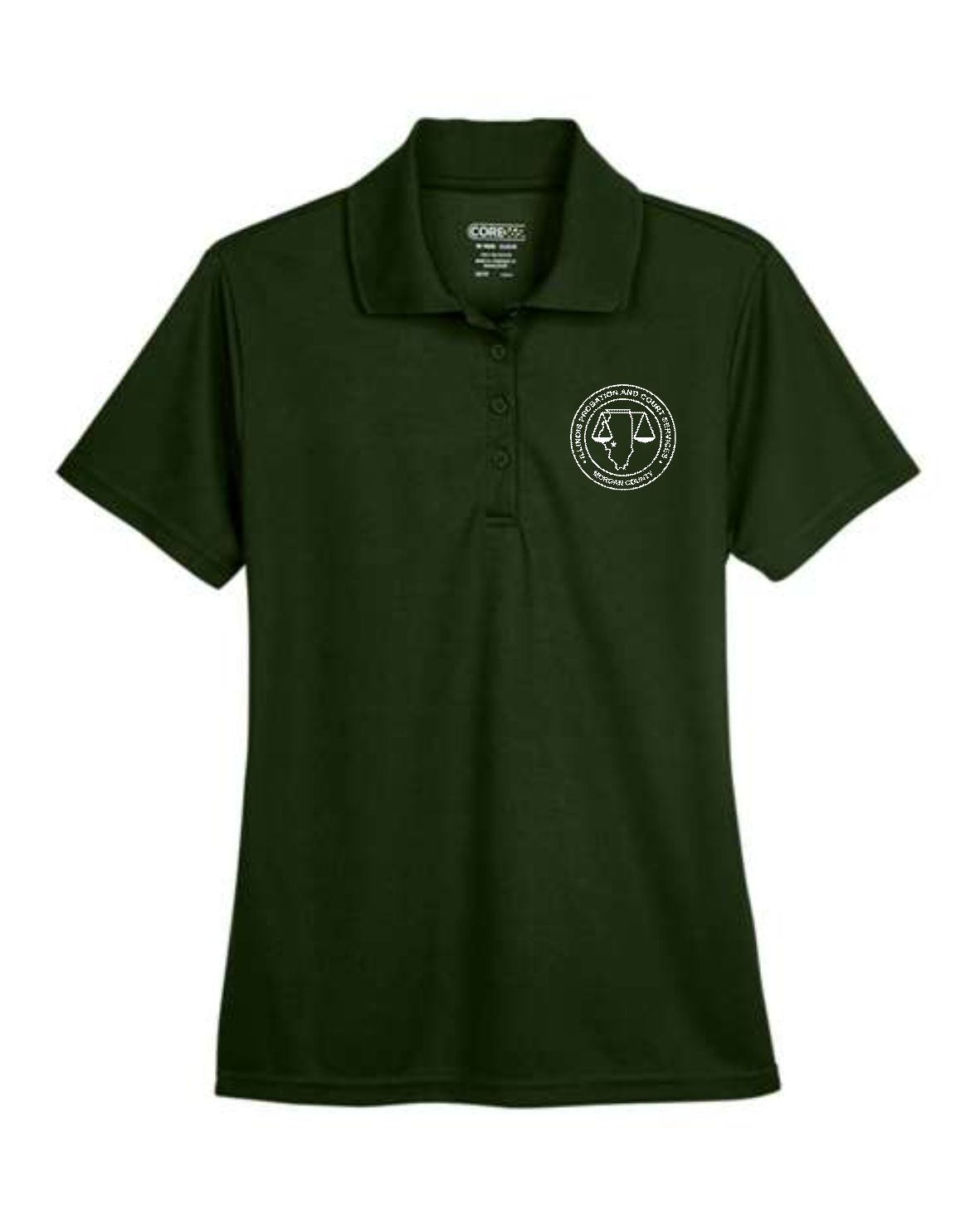 MORGAN COUNTY PROBATION-78181 Women&#39;s Origin Performance Piqué FOREST Polo (EMBROIDERED)