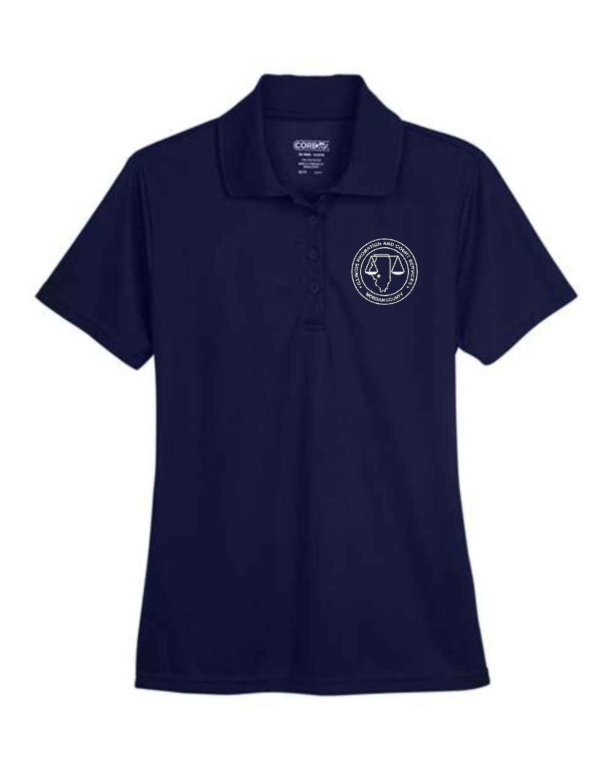 MORGAN COUNTY PROBATION-78181 Women&#39;s Origin Performance Piqué NAVY Polo (EMBROIDERED)