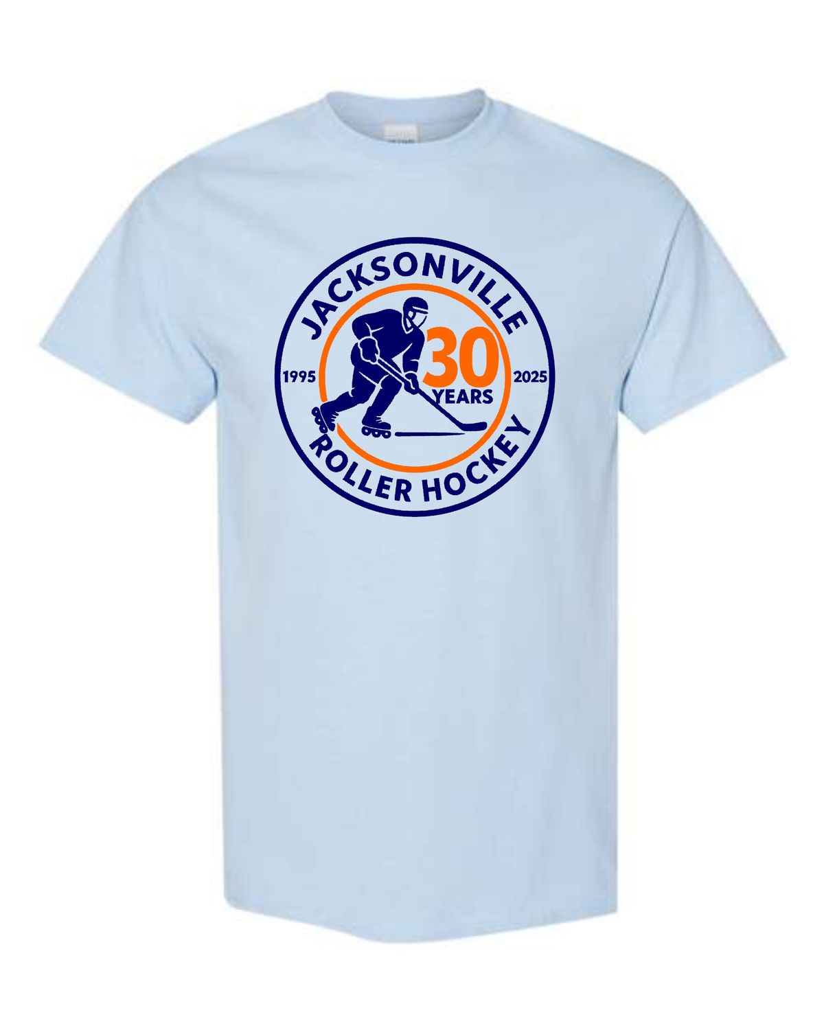 JACKSONVILLE ROLLER HOCKEY-5000 LIGHT BLUE UNI-SEX T-SHIRT