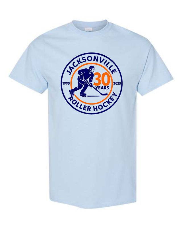 JACKSONVILLE ROLLER HOCKEY-5000 LIGHT BLUE UNI-SEX T-SHIRT