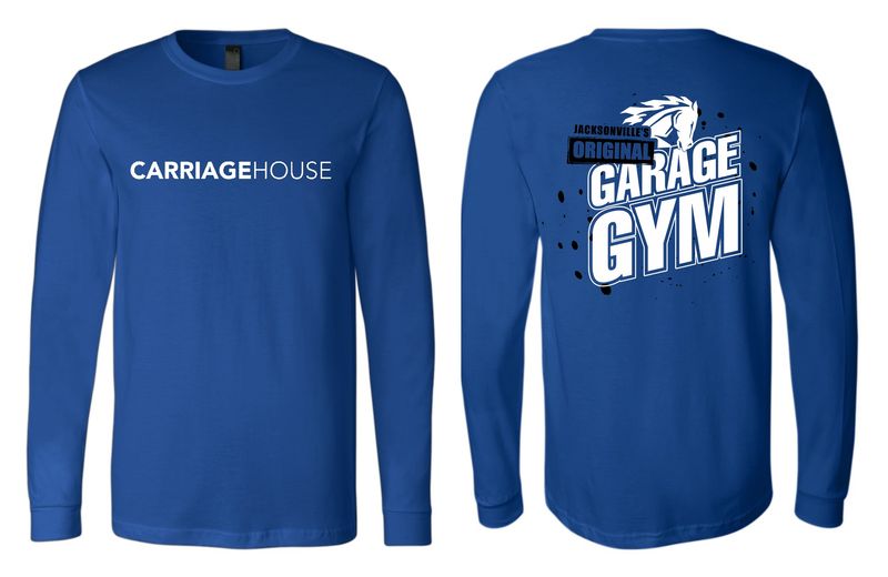 CARRIAGE HOUSE-3501 ROYAL BLUE (GARAGE GYM) BELLA + CANVAS Unisex Jersey Long Sleeve Tee