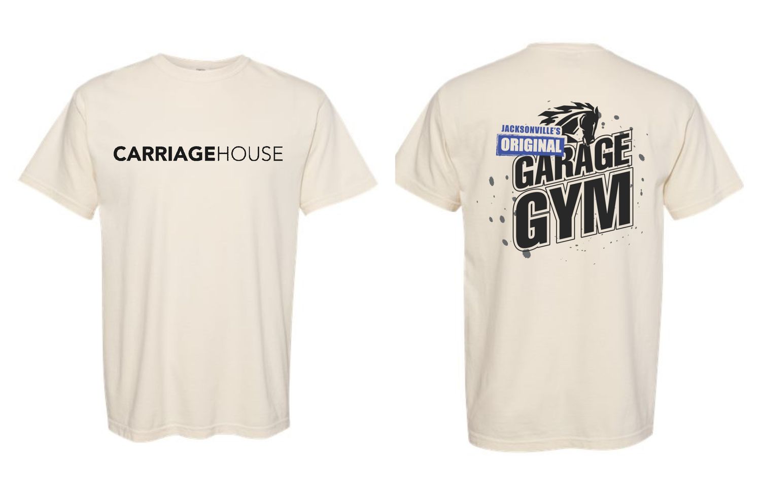CARRIAGE HOUSE-1717 IVORY (GARAGE GYM) Comfort Colors Unisex Garment-Dyed Heavyweight T-Shirt