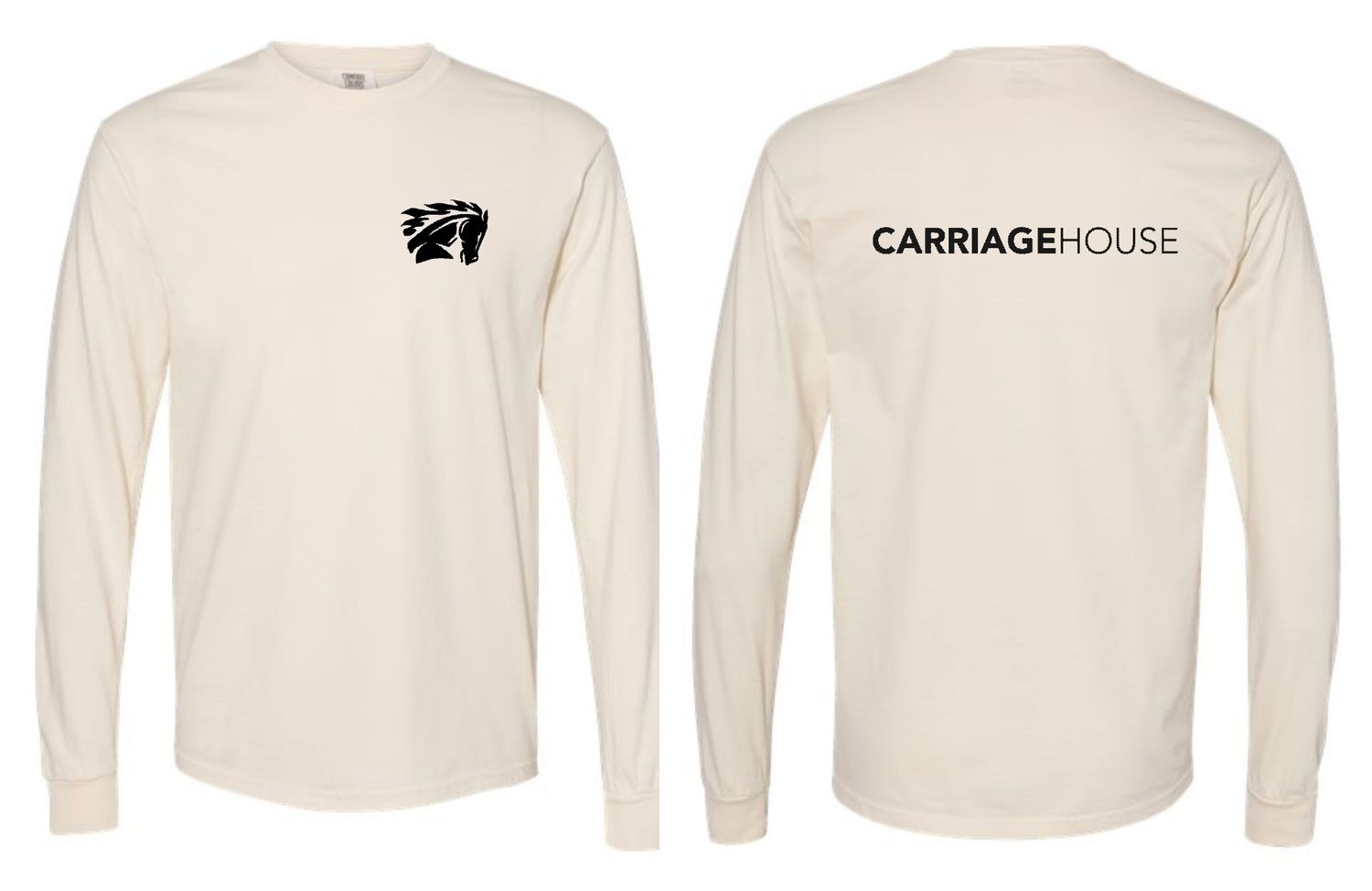 CARRIAGE HOUSE-6014 IVORY  Comfort Colors Unisex Garment-Dyed Heavyweight Long Sleeve T-Shirt