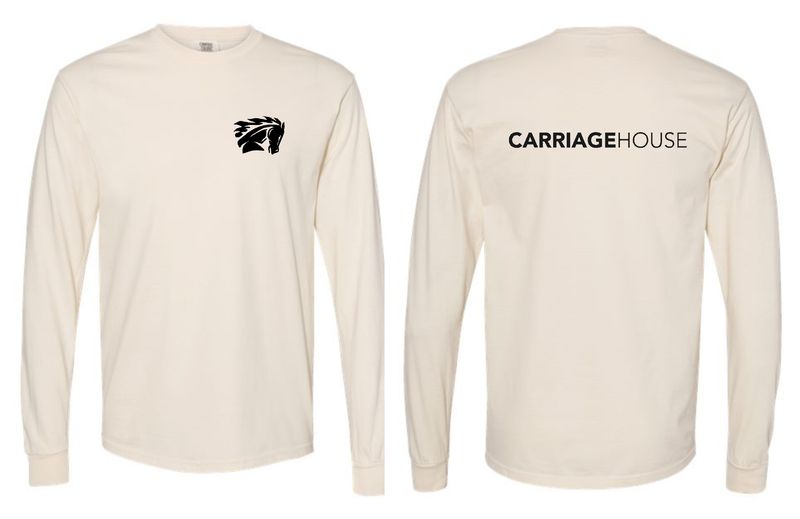 CARRIAGE HOUSE-6014 IVORY  Comfort Colors Unisex Garment-Dyed Heavyweight Long Sleeve T-Shirt