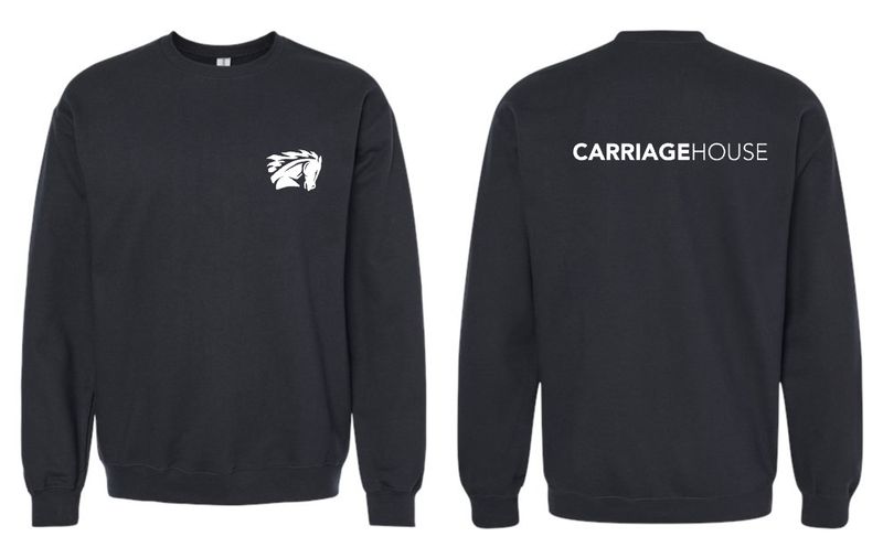 CARRIAGE HOUSE-SF000 BLACK Gildan Unisex Softstyle® Midweight Crewneck Sweatshirt