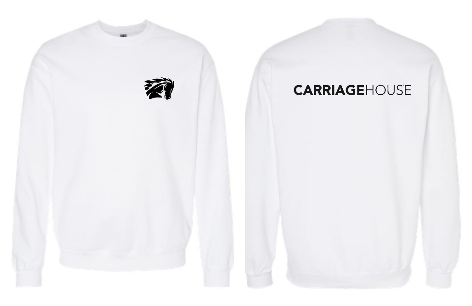 CARRIAGE HOUSE-SF000 WHITE Gildan Unisex Softstyle® Midweight Crewneck Sweatshirt