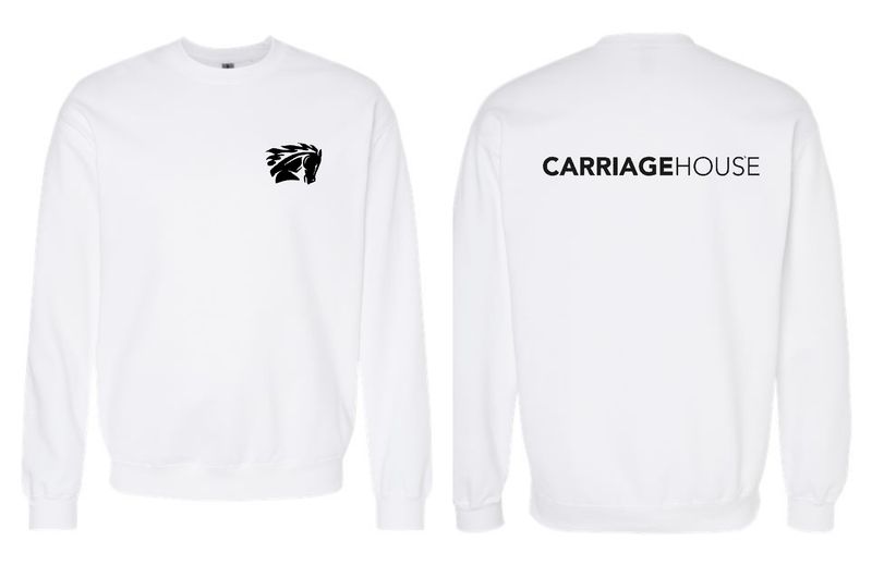 CARRIAGE HOUSE-SF000 WHITE Gildan Unisex Softstyle® Midweight Crewneck Sweatshirt