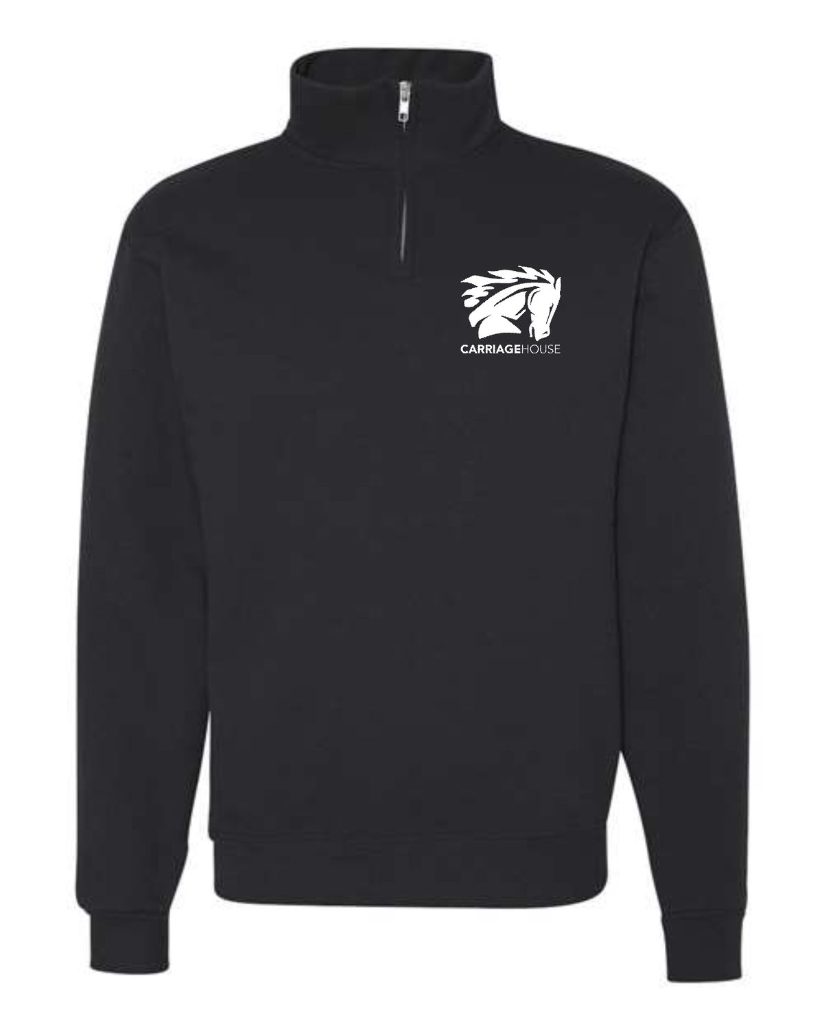 CARRIAGE HOUSE-PC78Q BLACK Port &amp; Co™ Core Fleece 1/4-Zip Pullover Sweatshirt