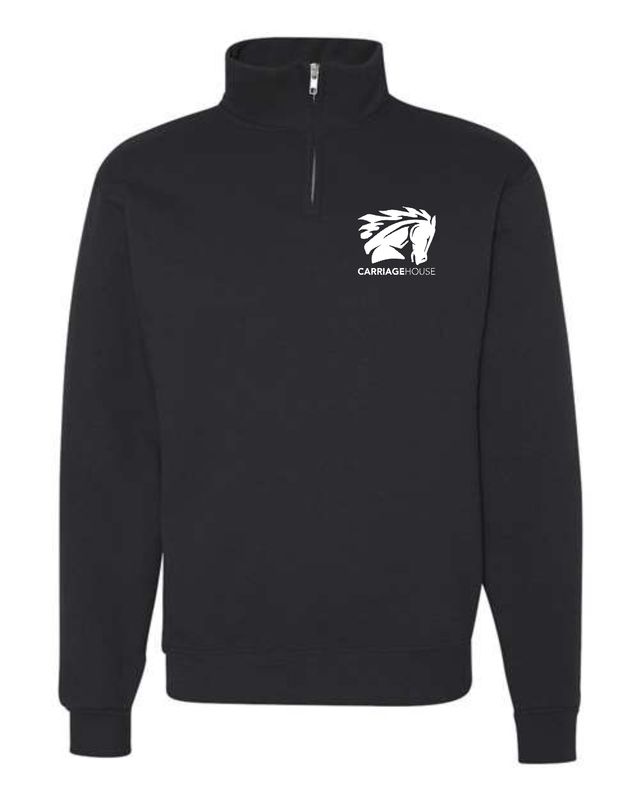 CARRIAGE HOUSE-PC78Q BLACK Port &amp; Co™ Core Fleece 1/4-Zip Pullover Sweatshirt