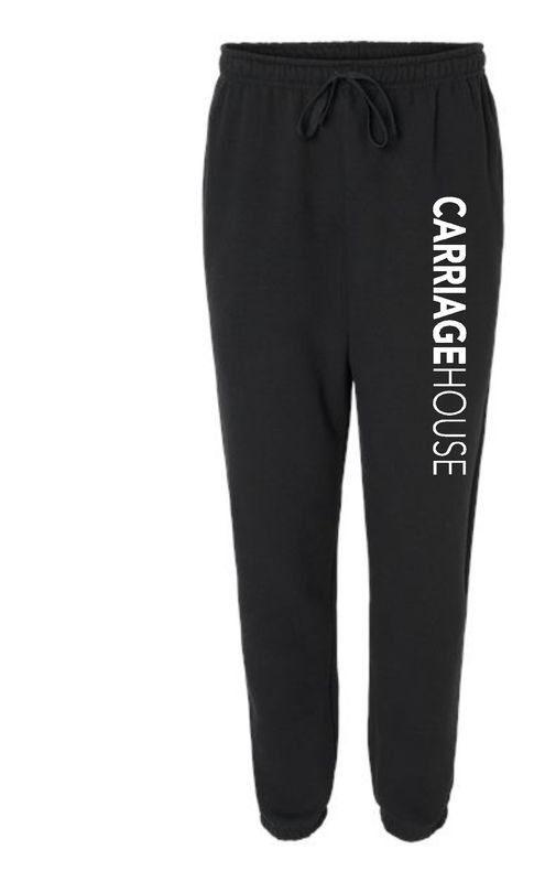 CARRIAGE HOUSE-RF491 BLACK American Apparel Unisex ReFlex Fleece Sweatpants