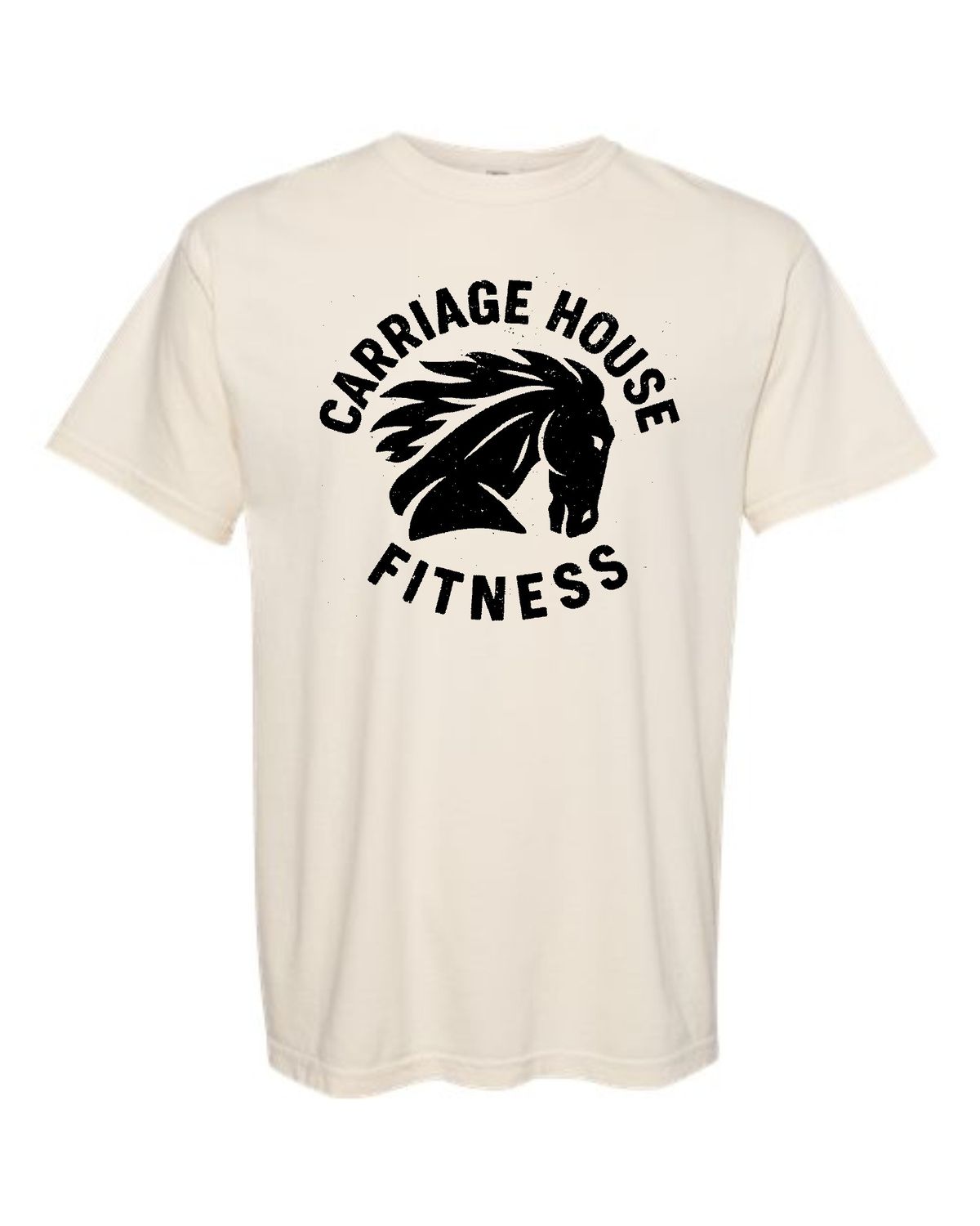 CARRIAGE HOUSE-3001 IVORY (HORSE HEAD LOGO) BELLA + CANVAS Jersey Tee