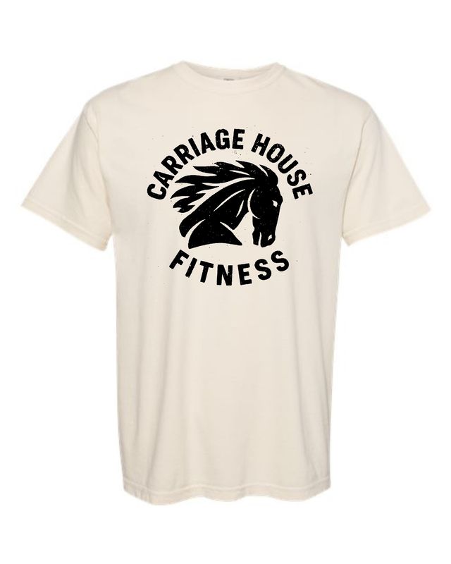 CARRIAGE HOUSE-3001 IVORY (HORSE HEAD LOGO) BELLA + CANVAS Jersey Tee