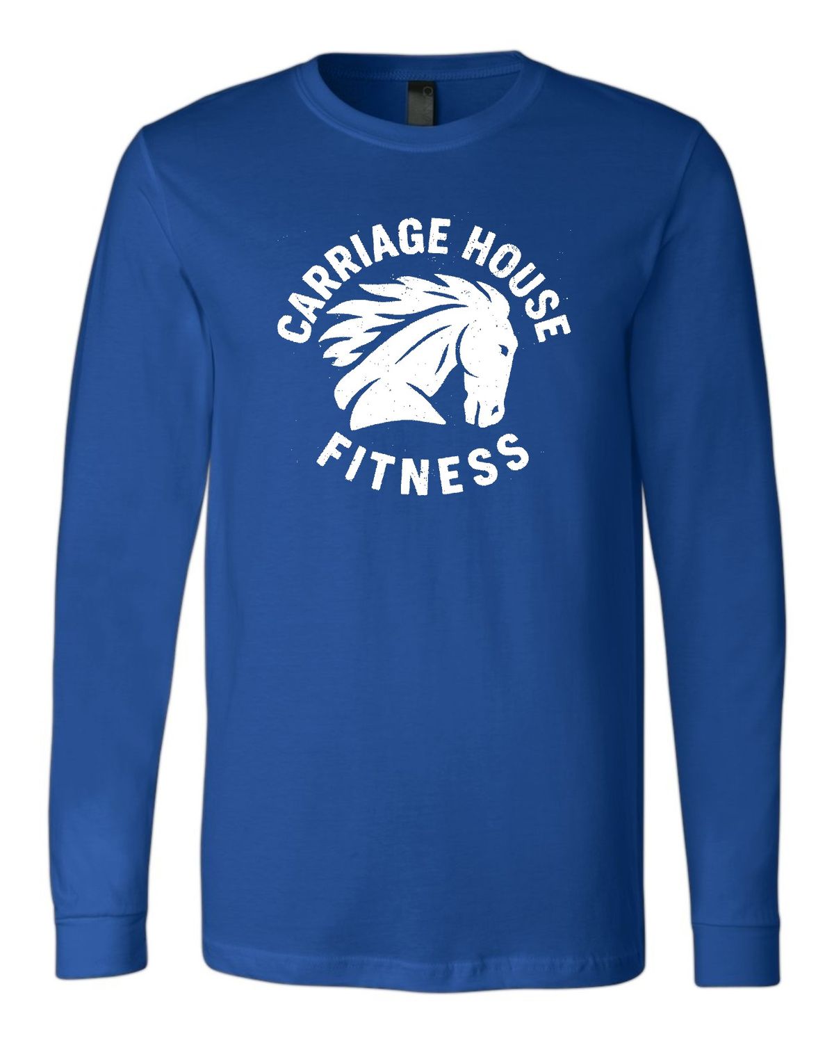 CARRIAGE HOUSE-3501 ROYAL BLUE (HORSE HEAD LOGO) BELLA + CANVAS Unisex Jersey Long Sleeve Tee