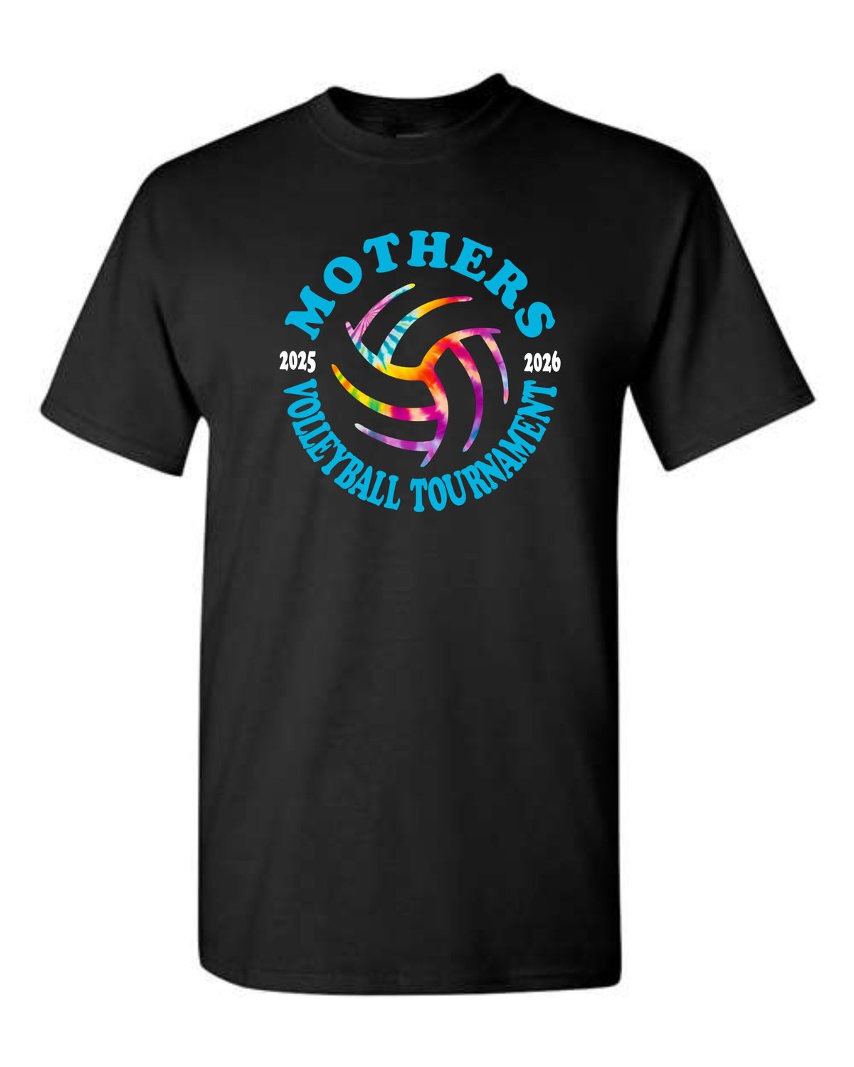 MOTHERS VOLLEYBALL-5000 BLACK UNI-SEX T-SHIRT
