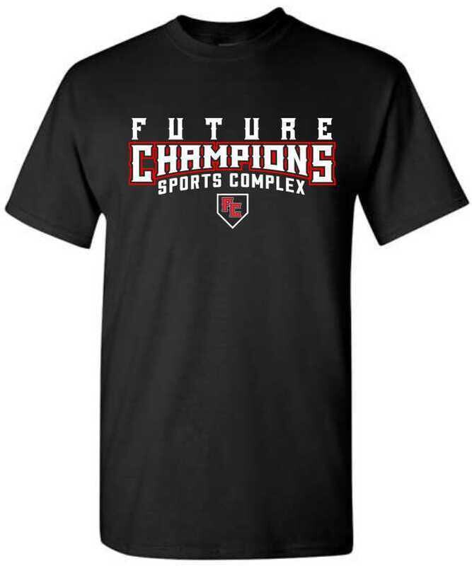 FC-FUTURE CHAMPIONS LOGO-5000 LOGO BLACK T-SHIRT (FRONT PRINT ONLY)