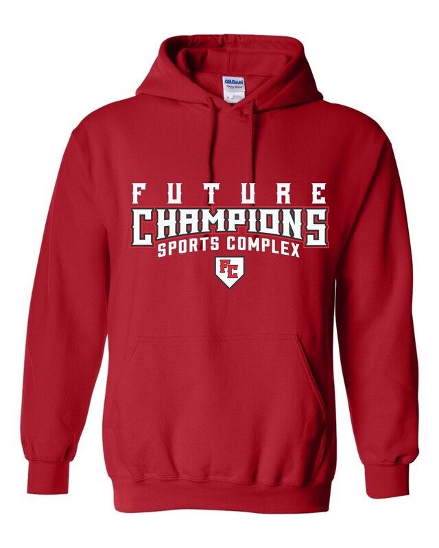 FC-FUTURE CHAMPIONS LOGO-18500 RED PULLOVER HOODIE