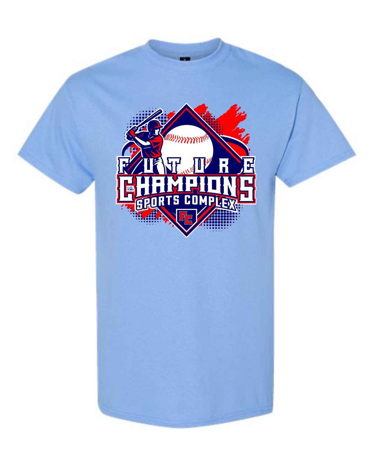 FC-MAY MANIA-5000 CAROLINA BLUE REGULAR T-SHIRT (FRONT &amp; BACK PRINT)
