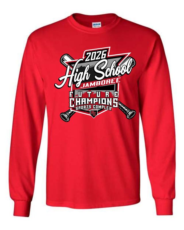 FC-HIGH SCHOOL JAMBOREE-5400 RED REGULAR LONG SLEEVE-T (FRONT &amp; BACK PRINT)
