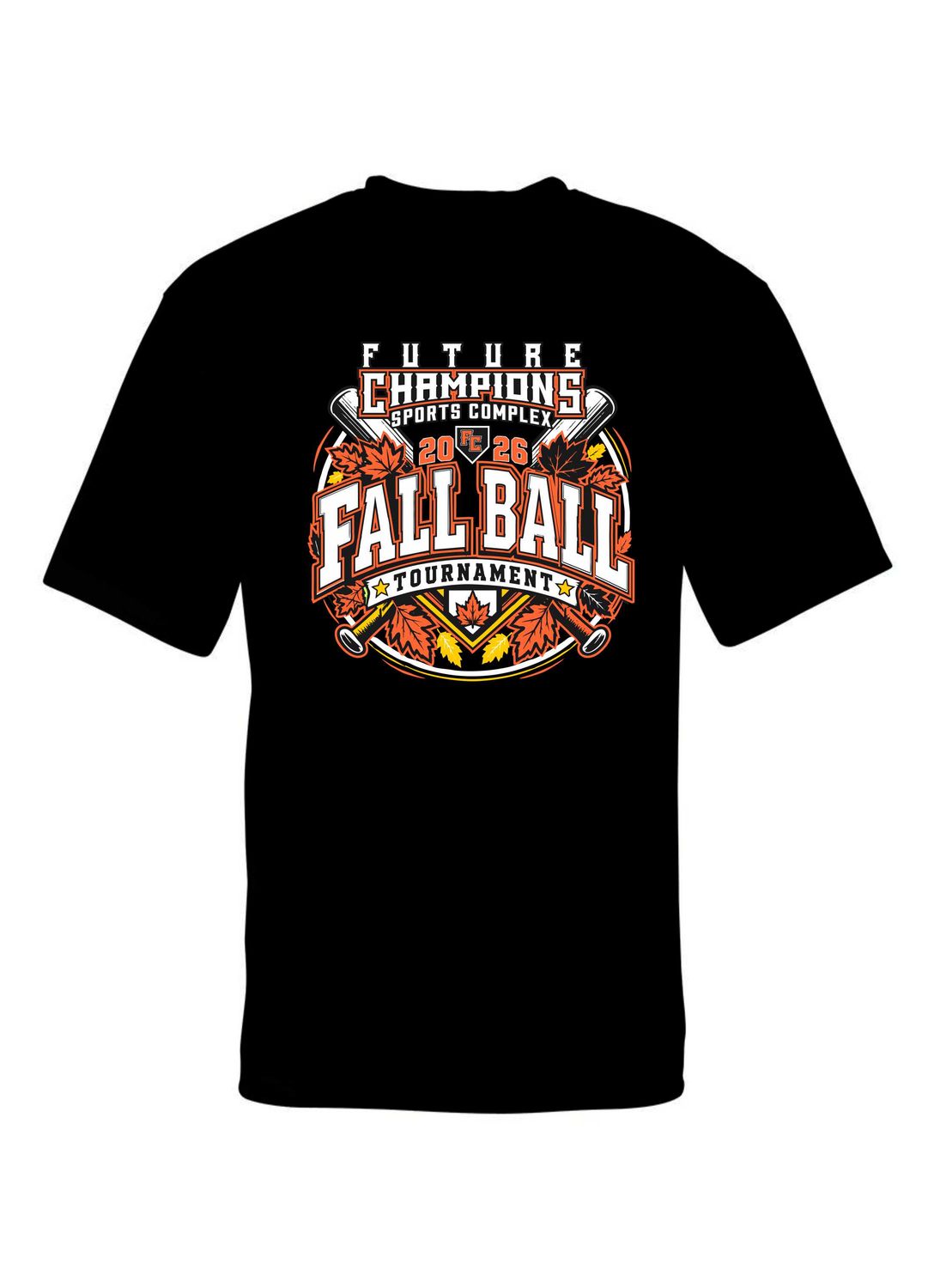 FC FALLBALL-5100 BLACK DRI-FIT T-SHIRT (FRONT &amp; BACK PRINT)