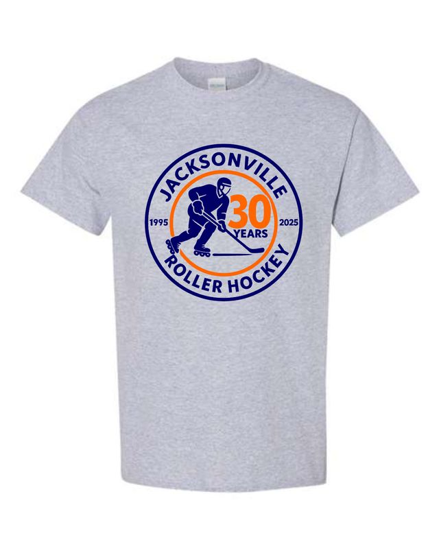 JACKSONVILLE ROLLER HOCKEY-5000 SPORT GREY UNI-SEX T-SHIRT
