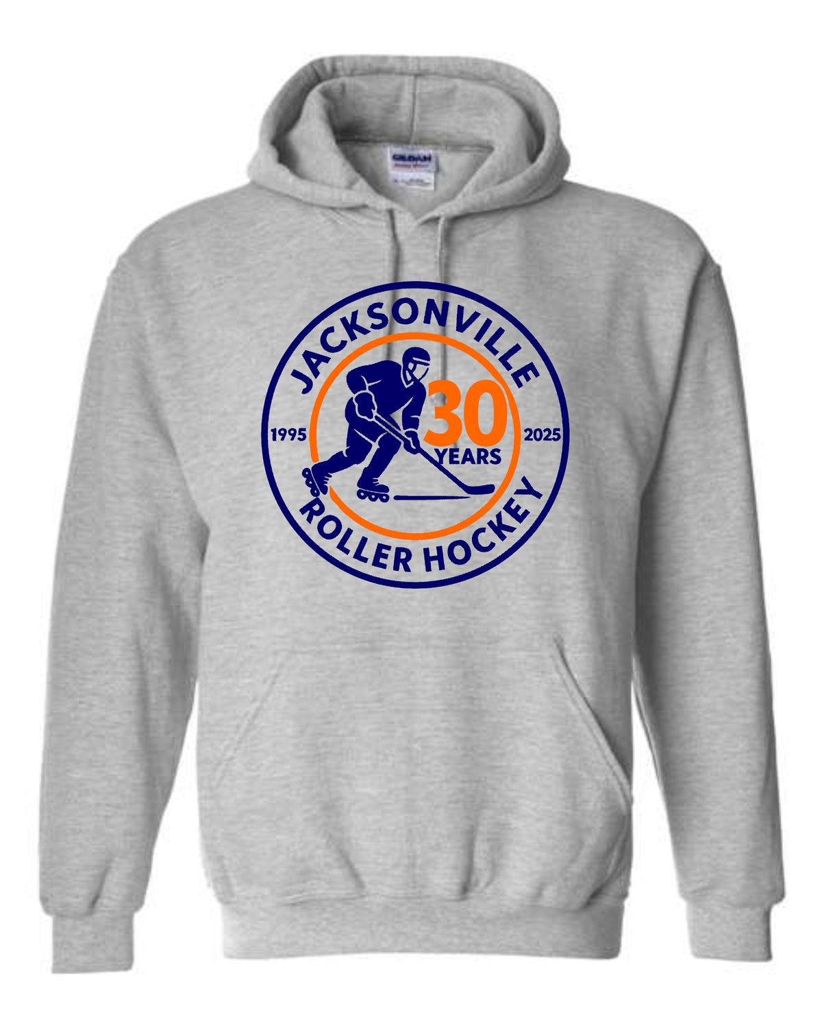 JACKSONVILLE ROLLER HOCKEY-18500 SPORT GREY PULLOVER HOODIE