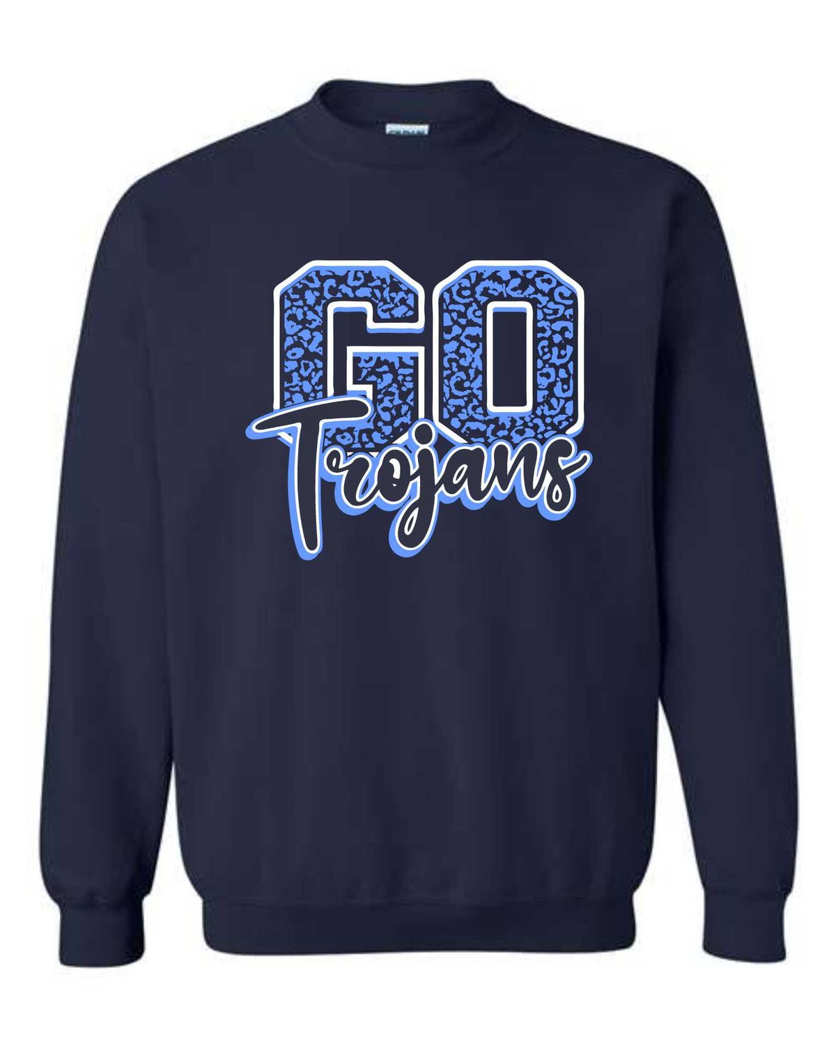 TRIOPIA TROJANS-GILDAN 18000 NAVY CREWNECK SWEATSHIRT