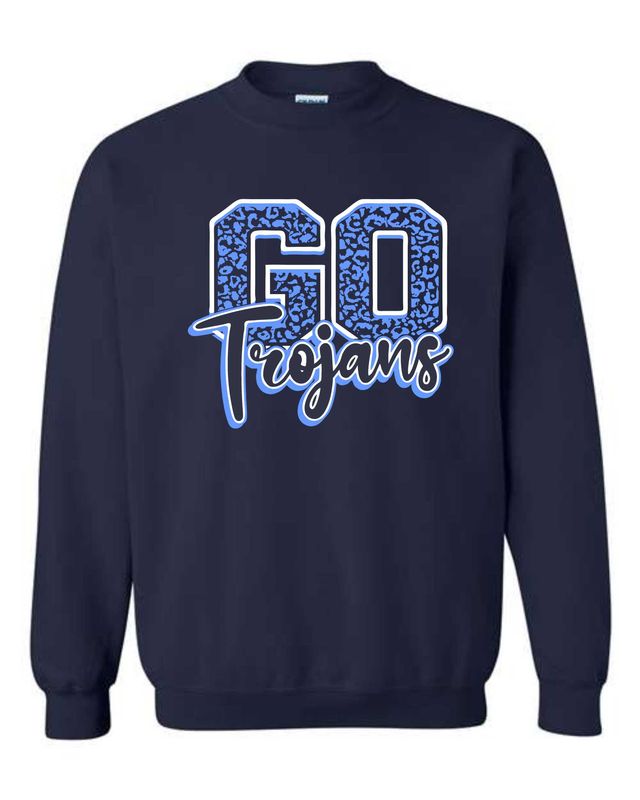 TRIOPIA TROJANS-GILDAN 18000 NAVY CREWNECK SWEATSHIRT