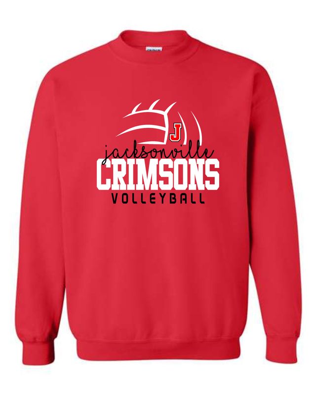 JMS VOLLEYBALL-18000 RED CREWNECK SWEATSHIRT