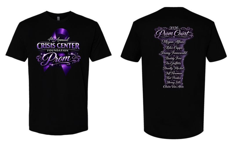 CRISIS CENTER PROM-3600 BLACK UNI-SEX SOFT STYLE-T