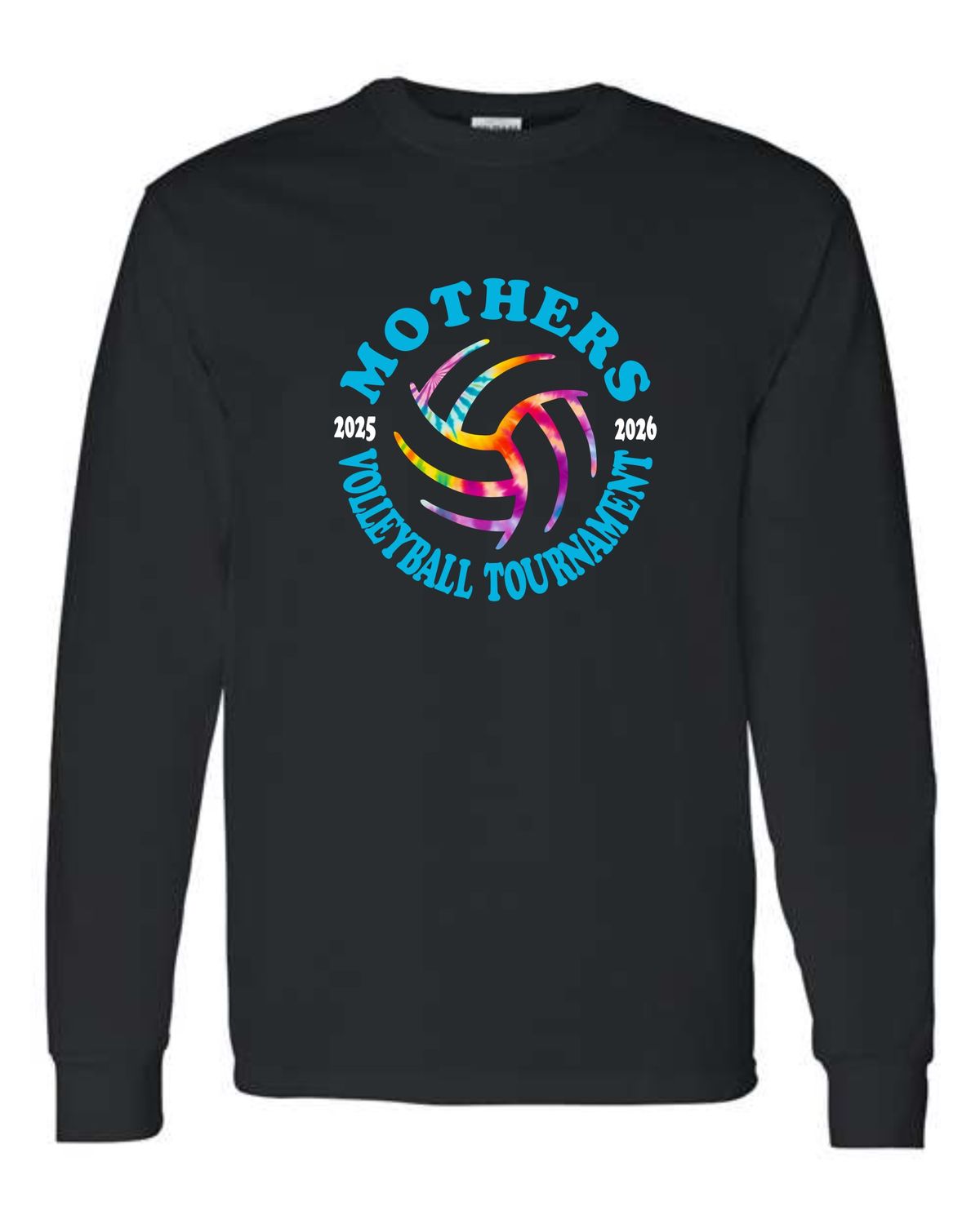 MOTHERS VOLLEYBALL-5400 BLACK LONG SLEEVE-T