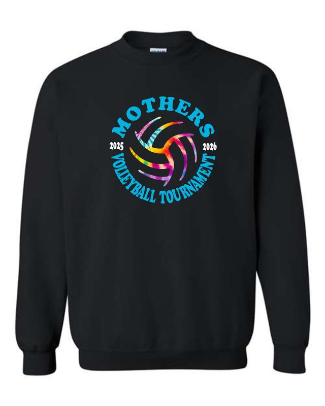 MOTHERS VOLLEYBALL-18000 BLACK CREWNECK SWEATSHIRT
