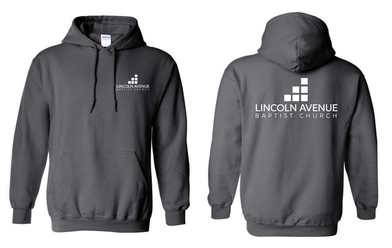 LINCOLN AVENUE-18500 CHARCOAL PULLOVER HOODIE
