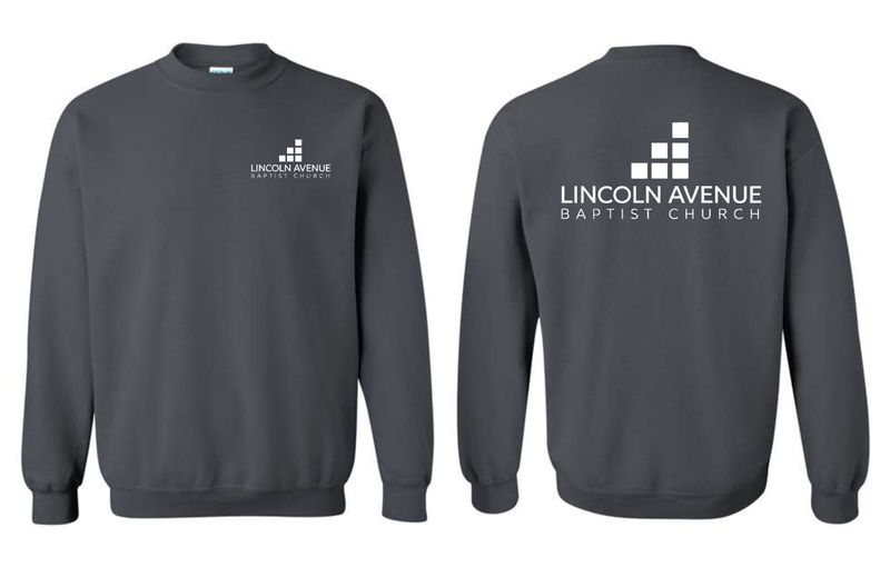 LINCOLN AVENUE-18000 CHARCOAL CREWNECK SWEATSHIRT