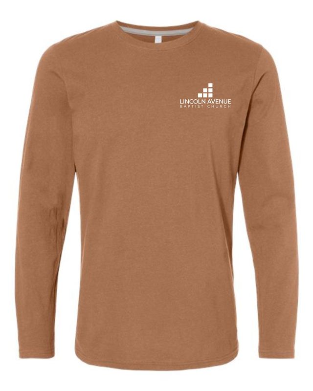 LINCOLN AVENUE-6918 COYOTE BROWN SOFT STYLE LONG SLEEVE-T