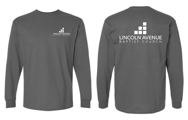 LINCOLN AVENUE-5400 CHARCOAL REGULAR LONG SLEEVE-T