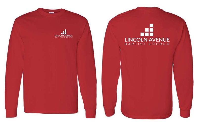 LINCOLN AVENUE-5400 RED REGULAR LONG SLEEVE-T