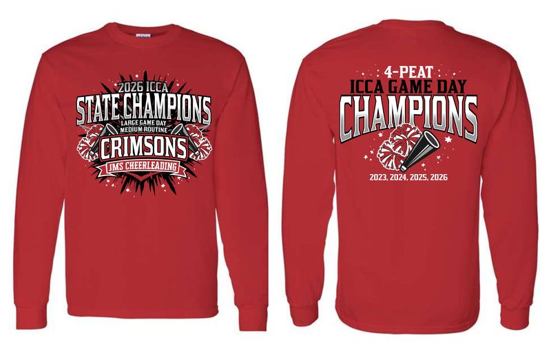 JMS ICCA STATE-5400 RED LONG SLEEVE-T