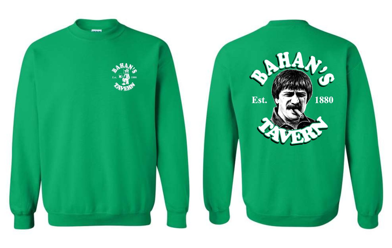 BAHANS-18000 IRISH GREEN CREWNECK SWEATSHIRT