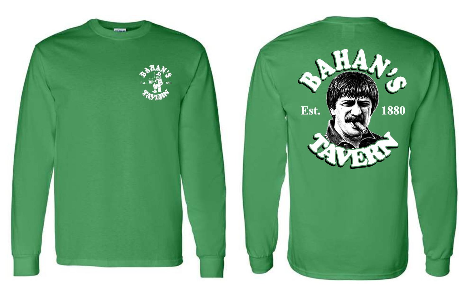 BAHANS-5400 IRISH GREEN LONG SLEEVE-T