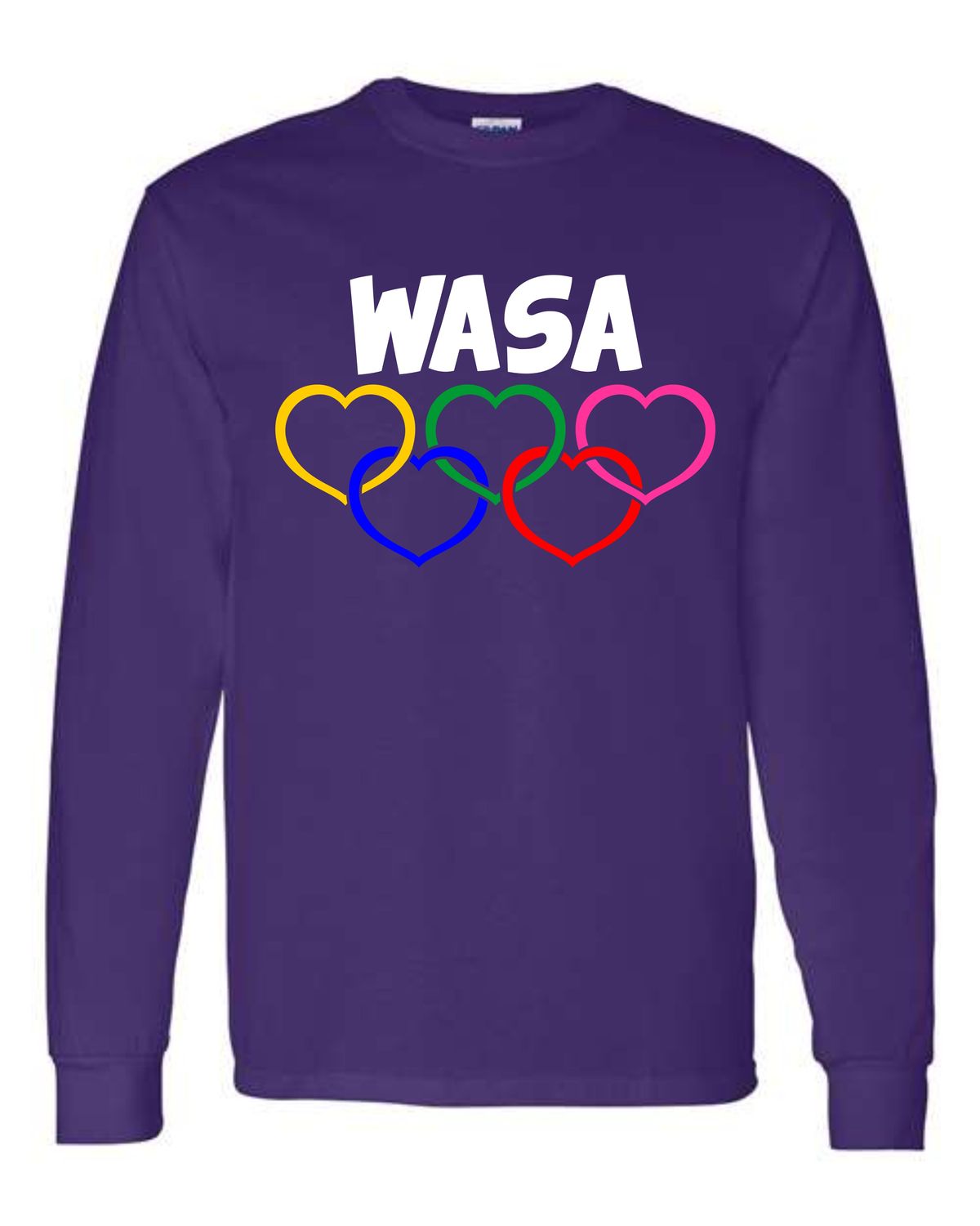WASA-LOGO 5400 PURPLE LONG SLEEVE-T